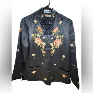 Vintage Floral Embroidered Kimona